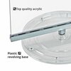 Azar Displays Two-Sided Revolving Acrylic Sign Holder, 11inW x 8.5inH, 2PK 108556